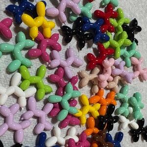10 piece Colorful Balloon Dog Beads